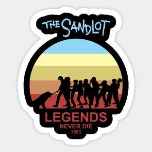 Legends never die Sticker